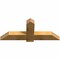 Ekena Millwork Eugene Rough Sawn Timber Gable Bracket, Western Red Cedar, 48"W x 20"H x 4"D x 6"F, 10/12 Pitch GBW048X20X0406EUG00RWR - alternate 5